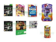 Injustice, Fire Emblem Awakening, One Piece Unlimited Cruise 2, Wii Sports Resort Selects