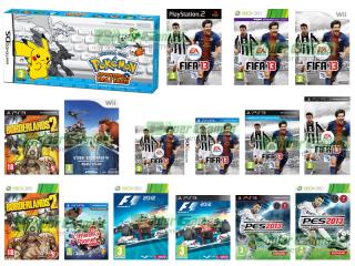 FIFA 13, F1 2012, Borderlands 2, Pokémon Avventura tra i tasti, L'Era Glaciale 4, Pro Evolution Soccer 2013, Little Big Planet